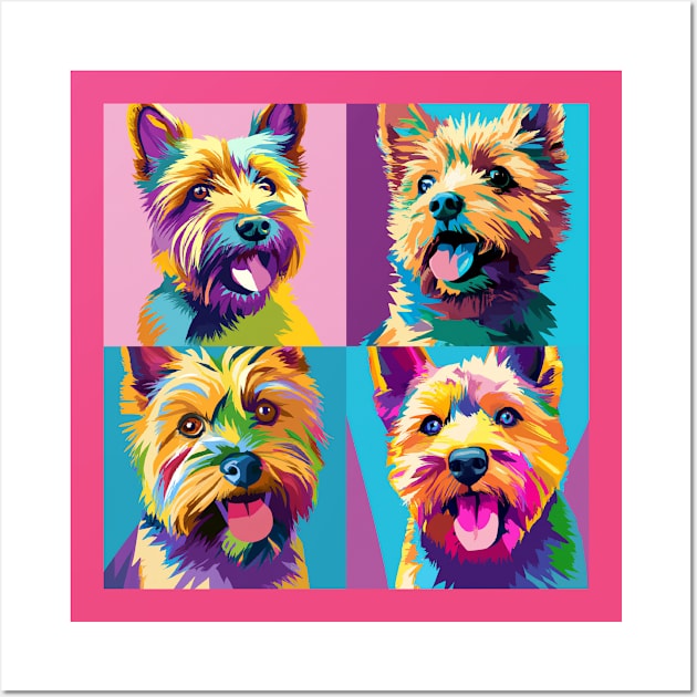 Norwich Terrier Pop Art - Dog Lover Gifts Wall Art by PawPopArt